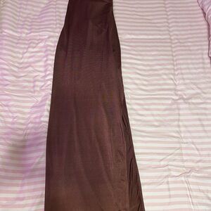 SHEIN Chocolate Brown Maxi Dress